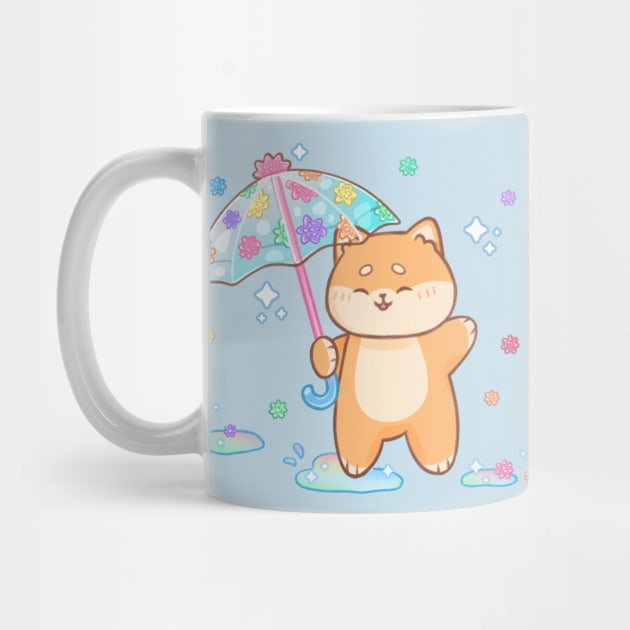 Shiba on Konpeito Rain by Kukoo.Kat